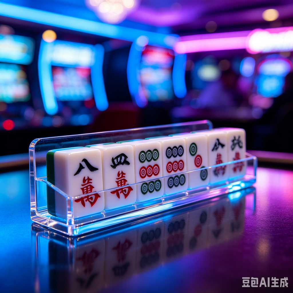 blue crystal mahjong set